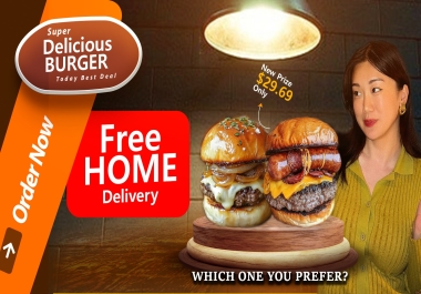 I will design eye-catching restaurant banners,  posters,  and menus that skyrocket sales