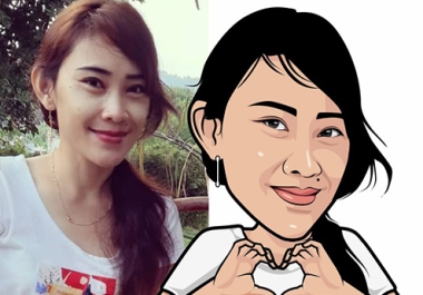 I will design a cartoon,  mascot or caricature logo for you