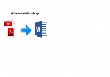 transcribe scanned,  image text to word,  or convert pdf to word