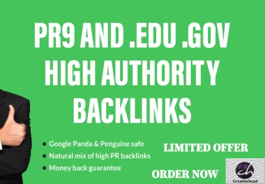 50 PR9 Backlinks and 50. ED/.G0V Backlinks only