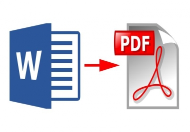I'll convert PDF to Word,  Word to PDF