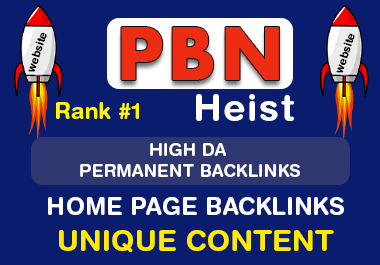 1 Rank on Google with PBN High DA 100+ HomePage Backlinks from Powerful PBN Heist