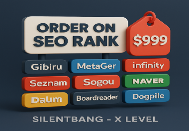Order On SEO Rank Gibiru MetaGer Infinity Seznam Sogou Naver Daum Boardreader Yippy Peekier Dogpile