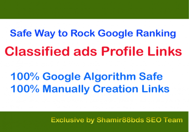 Safe 40 Classified Profile Links - Qty 3 - Buy 3 Get 1 Free