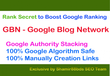 Rank Secret GBN v1 Google Blog Network to Boost Google Ranking