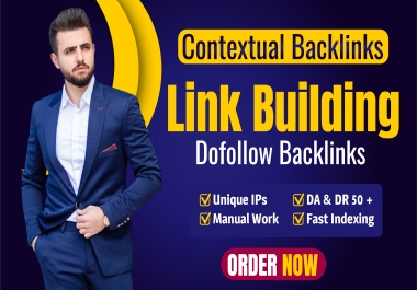 I will create contextual seo backlinks whitehat high quality dofollow link building