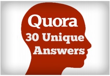 Will Answer 30 Quora Questions + Add Your Link