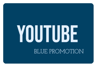 YT Video Promotion 50 Add To Playlists - Blue Promo