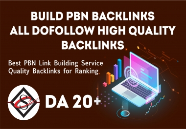 Build PBN Backlinks All Do-follow High Quality Backlinks