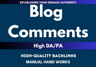 300 High quality site Comments links do follow no follow mix SEO on high da pa