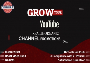 Real Fast Channel Promotions Pack Real and Genuine Audience