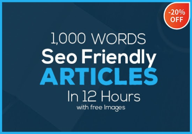 I Write 1000 Words SEO Frendly Article for your Website or Blog Post With Copyright Images