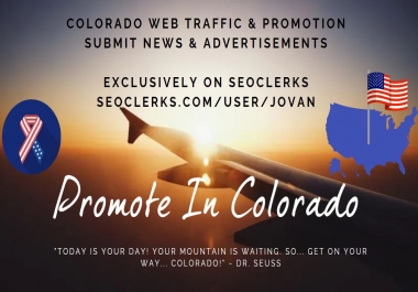 Advertise in Colorado to 6000+ People with Shoutout Promotion - get traffic and social signals