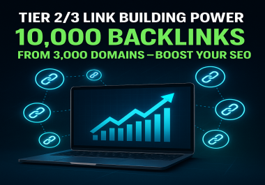 Tier-2/3 Links Solution 10000 BackLinks 3k Unique Domains