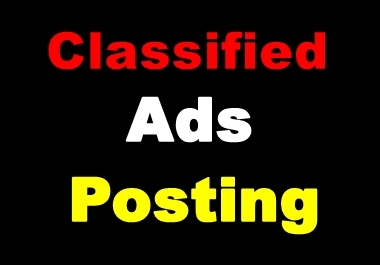 Manually Post Free Classified ads on 20 Sites