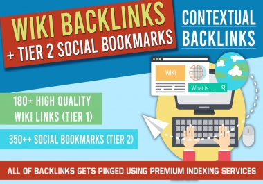 I Will Create 180+ HQ WIKI backlinks and 350 Social Bookmarks