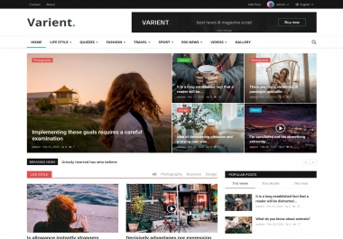 full News Dynamic Portal - customizable