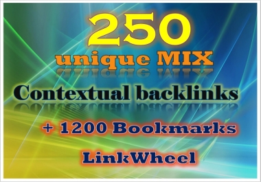 I Will Do 250 Unique Mix DoFollow Contextual Backlinks