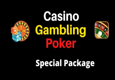 Rank CASINO/POKER/Gambling/Sports Betting/judi bola website with google friendly backlinks