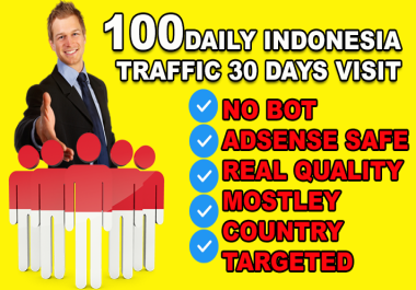 Real Indonesia Website Traffic visitors