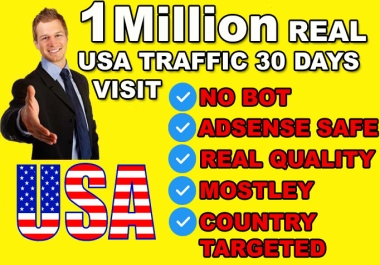1,000,000 US Visitors for Traffic & Visibility Boost