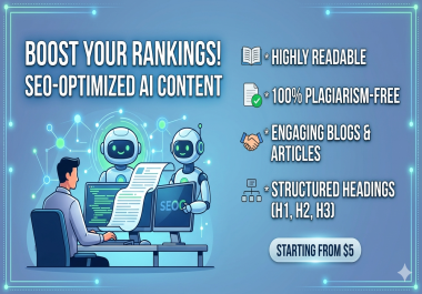 write SEO-optimized and engaging AI content for your blog or website