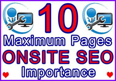 Maximum 10 Pages Onsite SEO Optimisation Importance