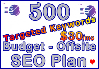 Target 500 Keywords Budget - Offsite SEO