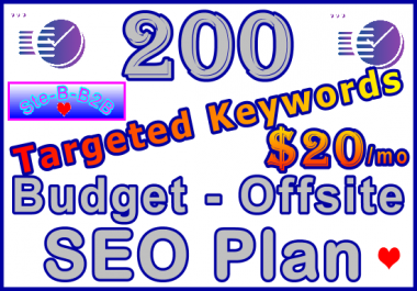 Target 200 Keywords Budget - Offsite SEO