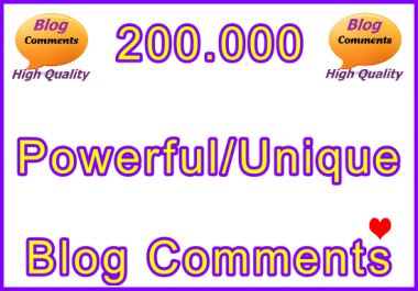 200.000 Tiered SEO Ultra-Safe Blog Comments