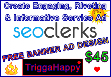 Create an Engaging,  Riveting & Highly Informative Seocheckout Service Ad - FREE BANNER