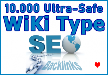 10.000 Wiki Type SEO Ultra-Safe Link Juice