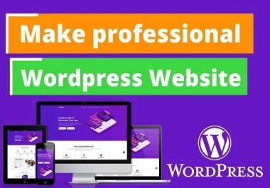 I will build professional dynamic wordpress website in 24 hours