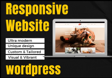 I will design and develop a fully professional responsive wordpress website