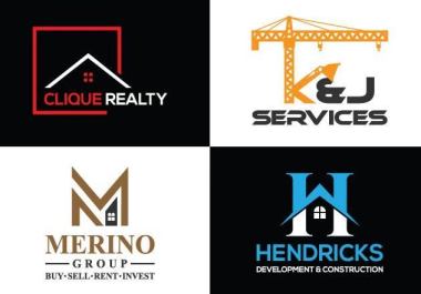 Fast Real Estate Logo Design for Construction & Housing - Delivered in 24 Hours