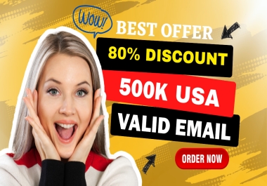 Give You 500K USA Fresh Valid Bulk Email for Email Marketing