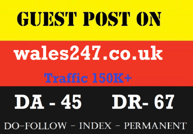 Guest post on wales247 Uk Site,  wales247. co. uk - DR67
