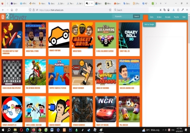 The source code of the mini game website on the browser is composed of flash games and html5 games