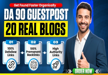 Create 20 Guest Post on High Page And Domain Authority