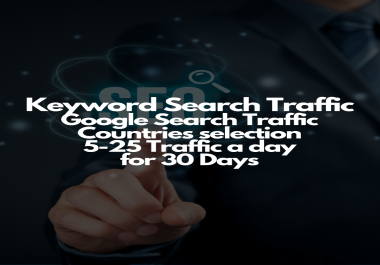 Google Search Traffic with countries Selections for 10 Days