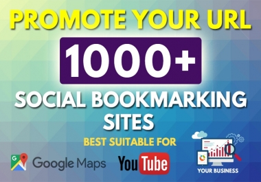 1000 Bookmarks Backlinks for your Website,  Keyword and Youtube