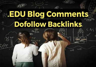 3 EDU Dofollow High Authority Blog Comments Backlinks Manually