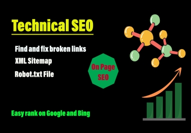 fix robot txt,  XML sitemap,  404 errors and broken links issues