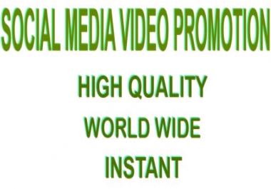 Social Media Organic Video Promotion Instant