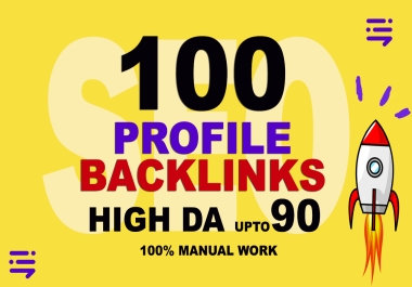 Boost Your SEO with 100 High Quality Profile Backlinks,  Guaranteed Results