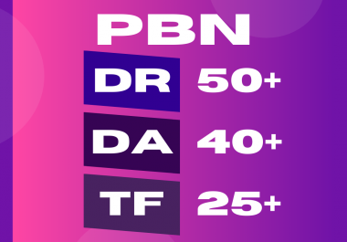 5 DA 40/ DR 30/ TF 25 - PBN Homepage Dofollow Links