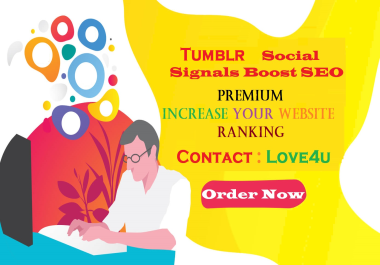 High Quality Premium 4,000 Tumblr Social Signals Network