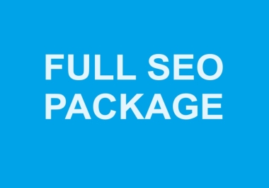 Full SEO Package To Rank Website