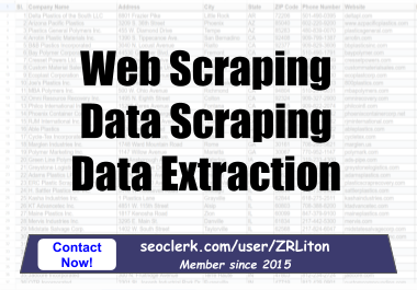 I will provide Web Scraping & Data Extraction services