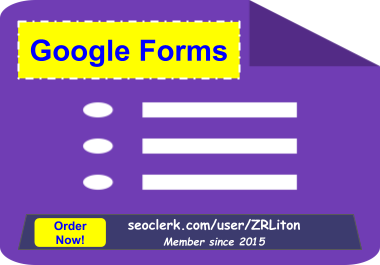 I will create online Google Forms